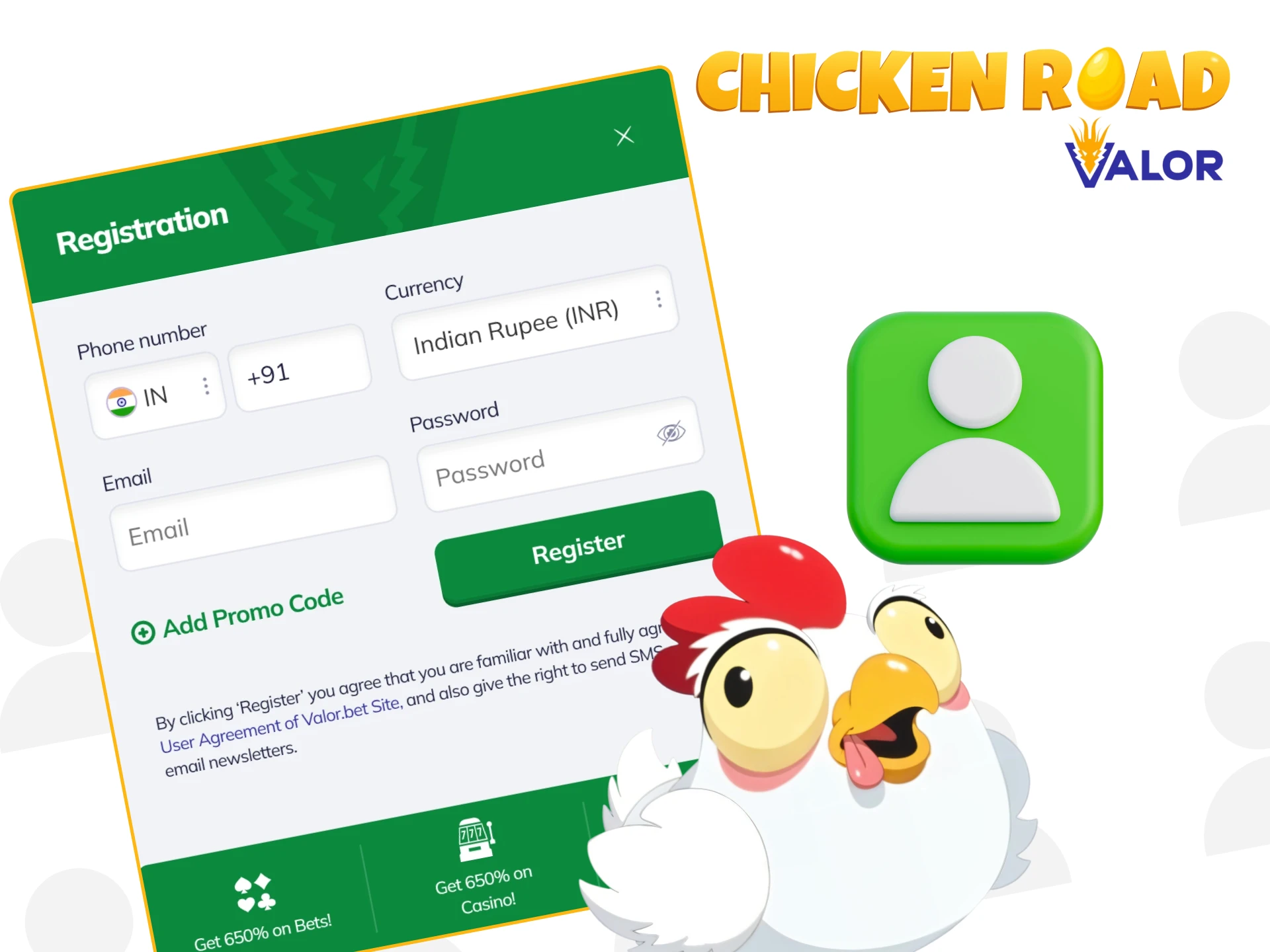 Easy steps to registration on Valor.