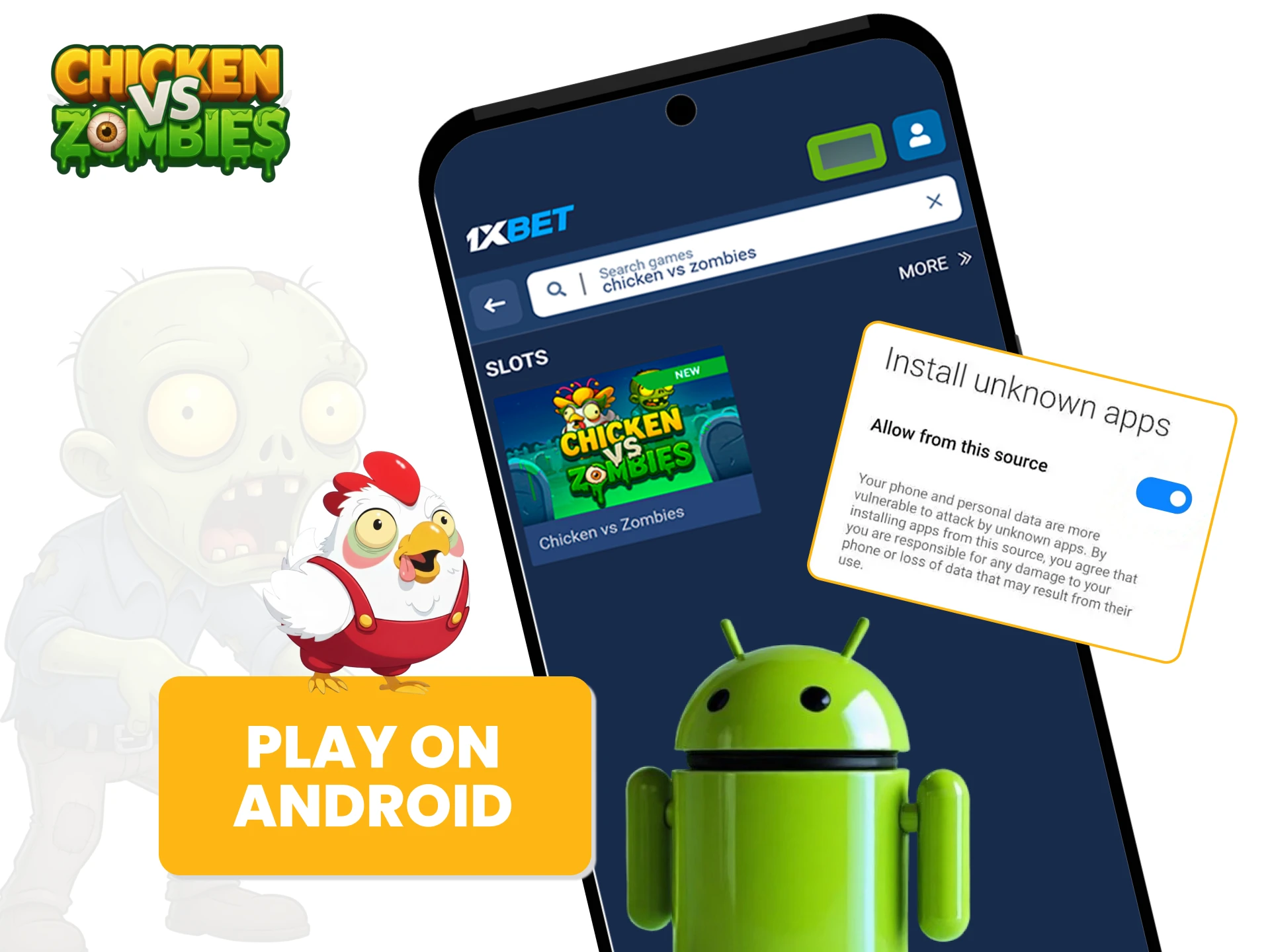 How to Download and Install Chicken vs Zombies on Android for Mobile Free Play.